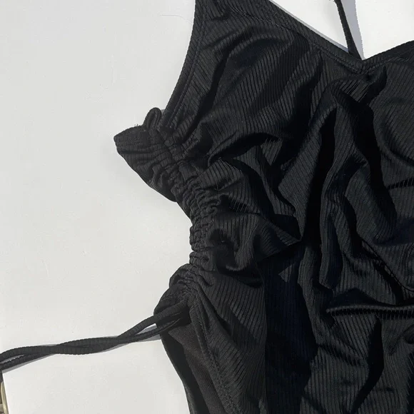 Black Ruched Swimsuit - Picture 2 of 5